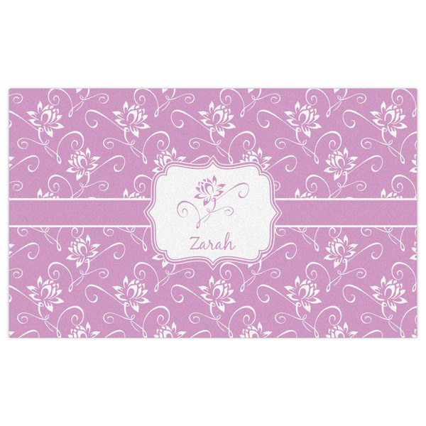 Lotus Flowers Indoor / Outdoor Rug - 3'x5' - Front Flat