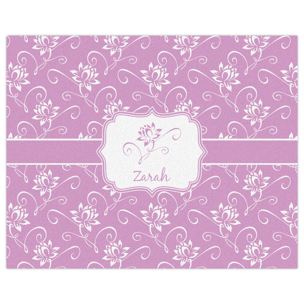 Lotus Flowers Indoor / Outdoor Rug - 8'x10' - Front Flat