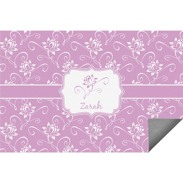 Custom Lotus Flowers Indoor / Outdoor Rug - 3'x5' (Personalized)