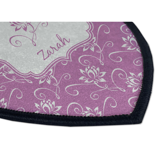 Lotus Flowers Iron on Shield 3 Detail