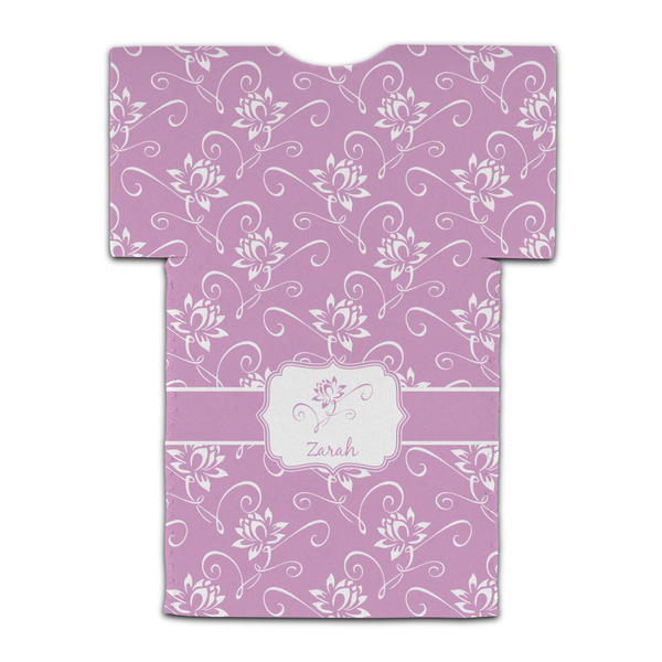 Lotus Flowers Jersey Bottle Cooler - BACK (flat)