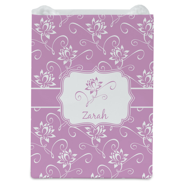 Lotus Flowers Jewelry Gift Bag - Matte - Front