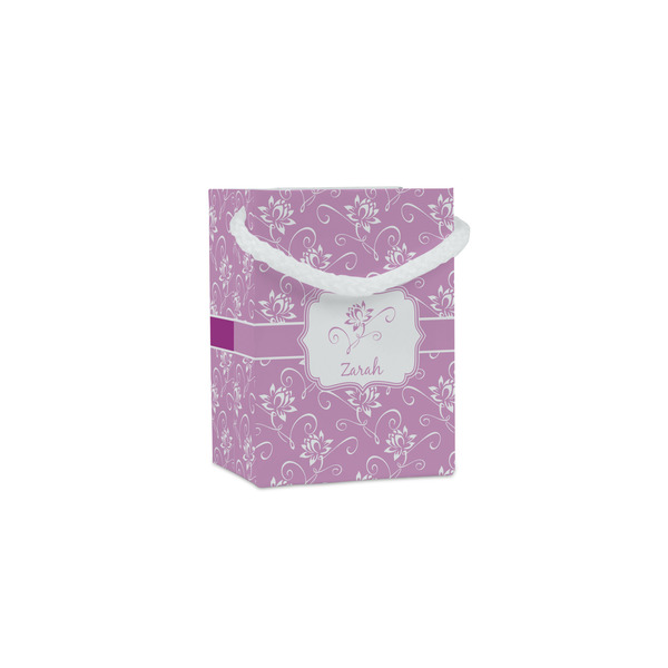 Custom Lotus Flowers Jewelry Gift Bags - Matte (Personalized)