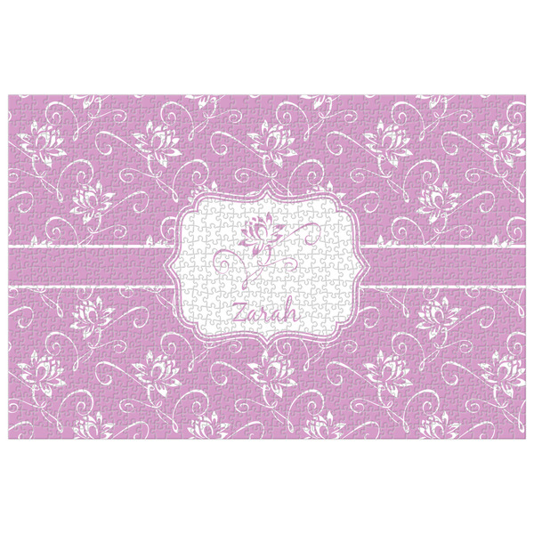 Custom Lotus Flowers Jigsaw Puzzle - 1000-piece (Personalized)
