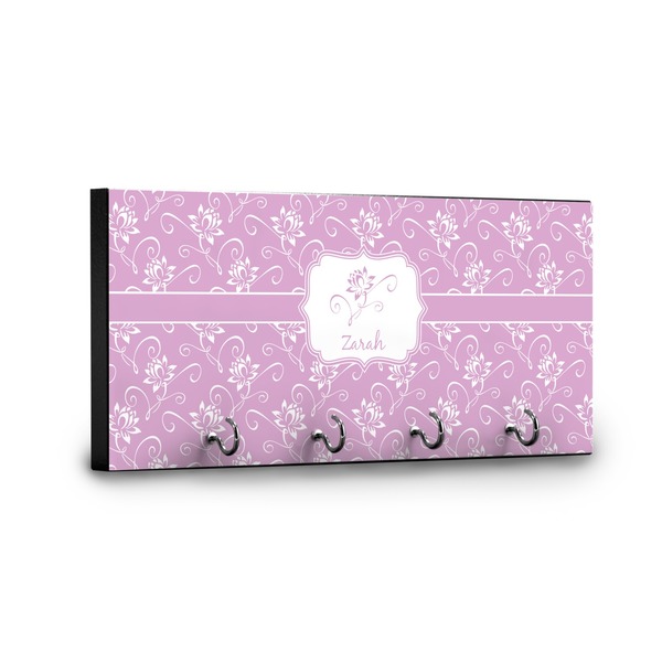 Lotus Flowers Key Hanger - Front View with Hooks