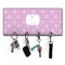 Lotus Flowers Key Hanger w/ 4 Hooks & Keys