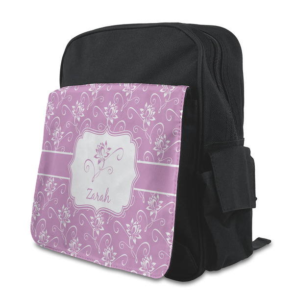 Custom Lotus Flowers Preschool Backpack (Personalized)