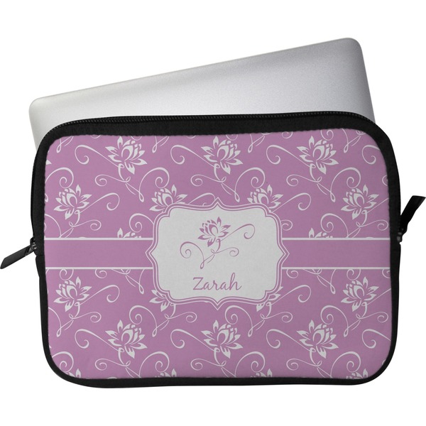 Custom Lotus Flowers Laptop Sleeve / Case - 13" (Personalized)