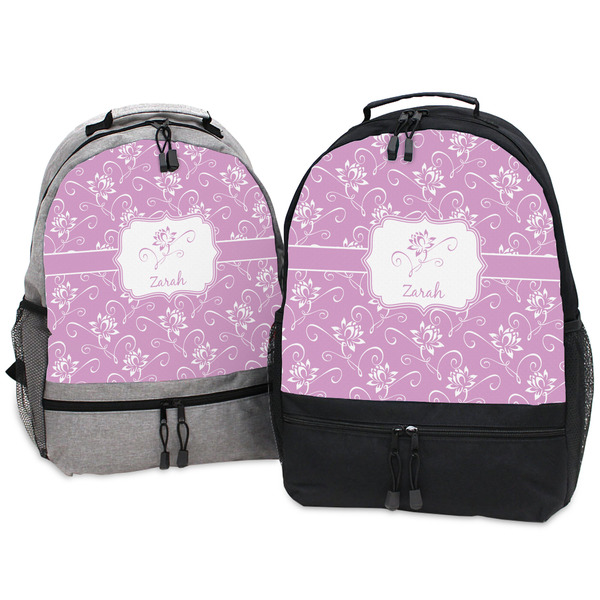 Lotus Flowers Large Backpacks - Both
