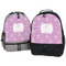 Lotus Flowers Large Backpacks - Both