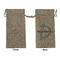 Lotus Flowers Large Burlap Gift Bag - Front & Back (Personalized)