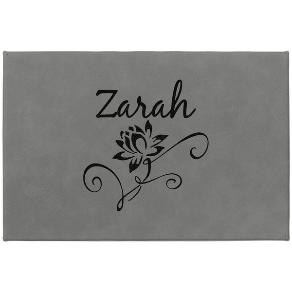 Lotus Flowers Large Engraved Gift Box with Leather Lid - Approval