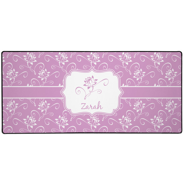 Custom Lotus Flowers 3XL Gaming Mouse Pad - 35" x 16" (Personalized)