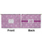 Lotus Flowers Large Zipper Pouch Approval (Front and Back)