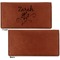 Lotus Flowers Leather Checkbook Holder Front and Back Single Sided - Apvl