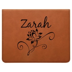 Lotus Flowers Leatherette 4-Piece Wine Tool Set (Personalized)