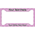 Lotus Flowers License Plate Frame - Style A (Personalized)