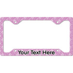 Lotus Flowers License Plate Frame - Style C (Personalized)