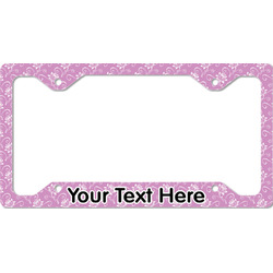 Lotus Flowers License Plate Frame - Style C (Personalized)