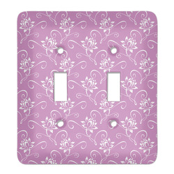 Lotus Flowers Light Switch Cover (2 Toggle Plate)