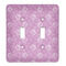 Lotus Flowers Light Switch Cover (2 Toggle Plate)