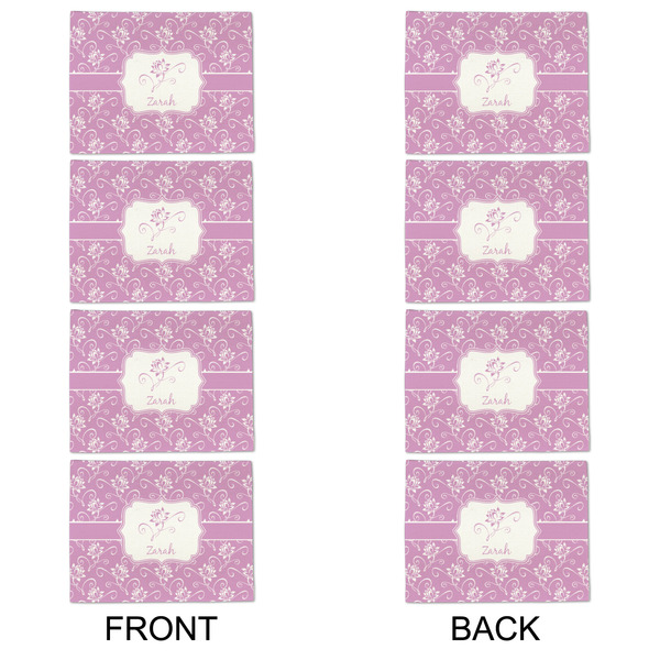 Lotus Flowers Linen Placemat - APPROVAL Set of 4 (double sided)