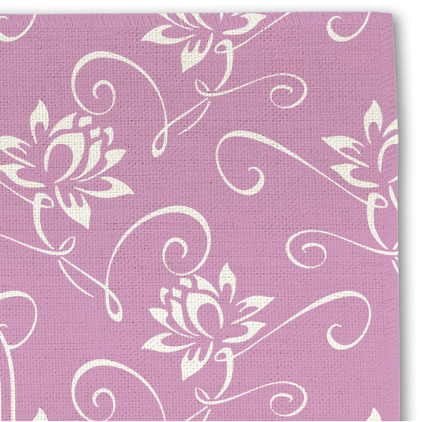 Lotus Flowers Linen Placemat - DETAIL