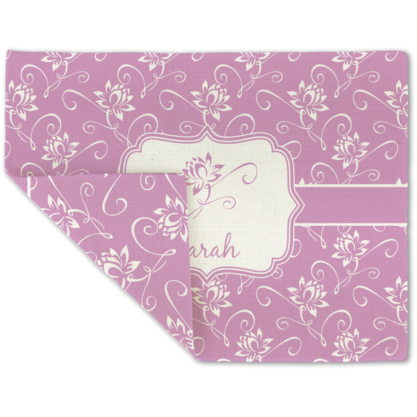 Lotus Flowers Linen Placemat - Folded Corner (double side)