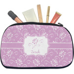 Lotus Flowers Makeup / Cosmetic Bag - Medium (Personalized)