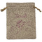Lotus Flowers Burlap Gift Bag (Personalized)