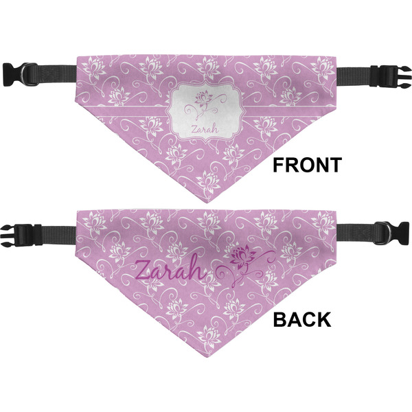Lotus Flowers Medium Dog Bandana Approval
