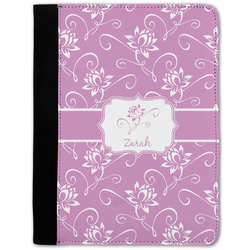 Lotus Flowers Notebook Padfolio w/ Name or Text