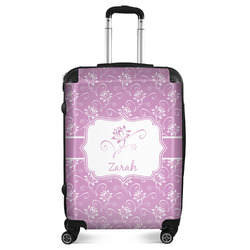 Lotus Flowers Suitcase - 24" Medium - Checked (Personalized)