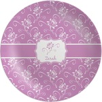 Lotus Flowers Melamine Plate (Personalized)