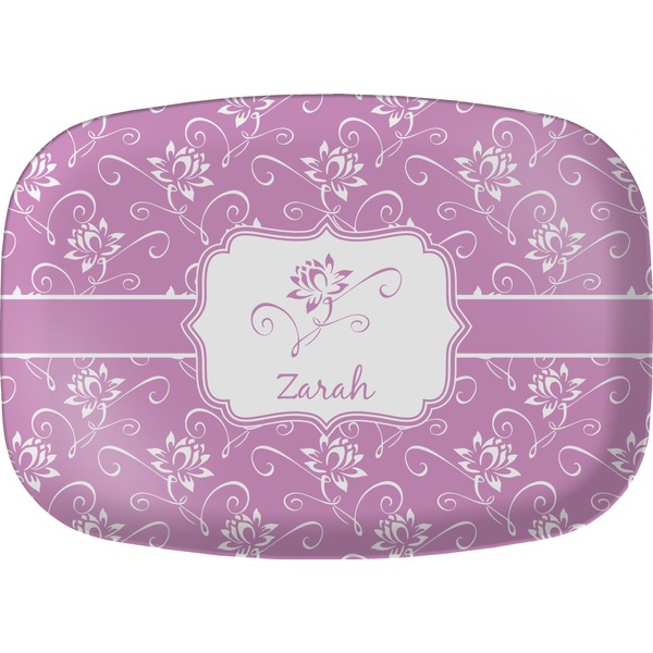 Custom Lotus Flowers Melamine Platter (Personalized)