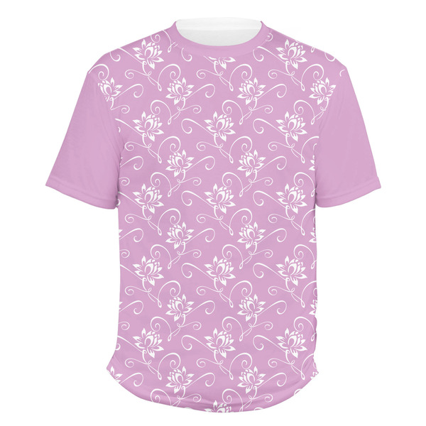 Custom Lotus Flowers Men's Crew T-Shirt - X Large