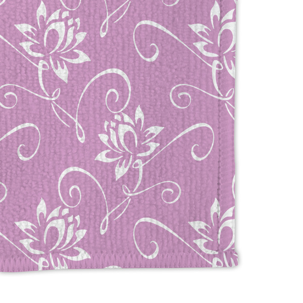 Lotus Flowers Microfiber Dish Rag - DETAIL