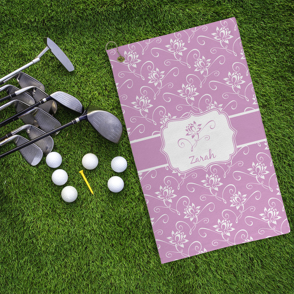 Lotus Flowers Microfiber Golf Towels - LIFESTYLE