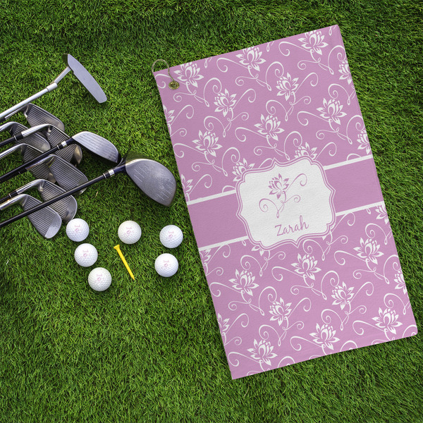 Lotus Flowers Microfiber Golf Towels - LIFESTYLE