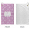 Lotus Flowers Microfiber Golf Towels - Small - APPROVAL