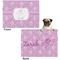 Lotus Flowers Microfleece Dog Blanket - Regular - Front & Back