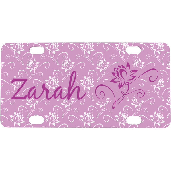 Custom Lotus Flowers Mini/Bicycle License Plate (Personalized)