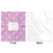 Lotus Flowers Minky Blanket - 50"x60" - Single Sided - Front & Back