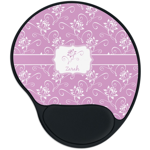 Custom Lotus Flowers Mouse Pad with Wrist Support
