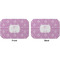 Lotus Flowers Octagon Placemat - Double Print Front and Back