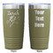 Lotus Flowers Olive Polar Camel Tumbler - 20oz - Double Sided - Approval
