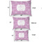 Lotus Flowers Outdoor Dog Beds - SIZE CHART