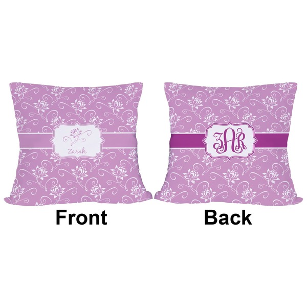 Lotus Flowers Outdoor Pillow - 20x20