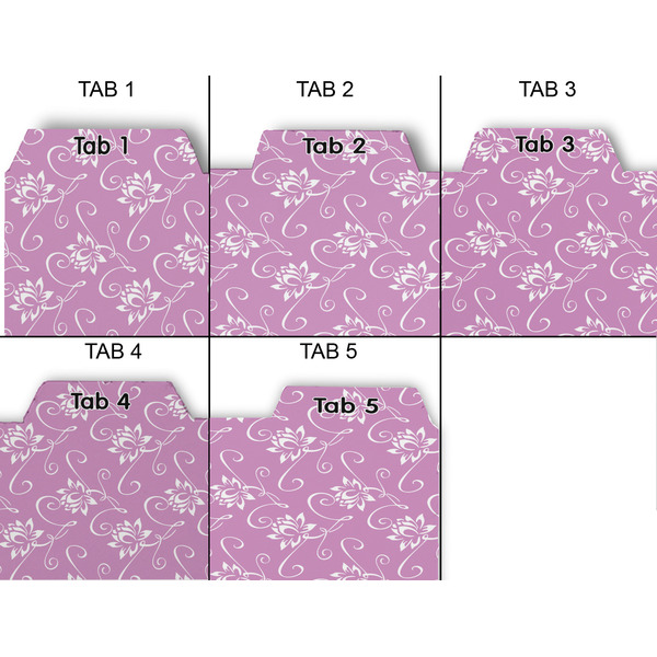 Lotus Flowers Page Dividers - Set of 5 - Approval