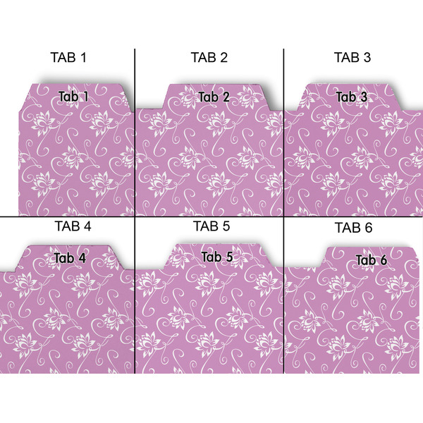 Lotus Flowers Page Dividers - Set of 6 - Approval